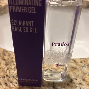 Cheekbone Illuminating Primer Gel and Prados Liquid Makeup Remover